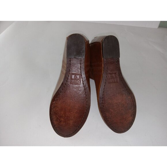 Frye Carson Women's Hidden Wedge Brown Leather Bootie Zip 5.5 - Picture 8 of 13